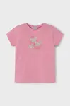 Dětské tričko Mayoral růžová barva, 174