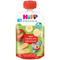 Hipp BIO Hippies jablko-banán-baby sušenky 100 g