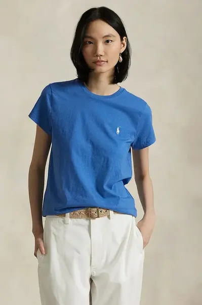 Bavlněné tričko Polo Ralph Lauren žlutá barva, 211898698