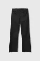 Dětské kalhoty Pepe Jeans černá barva, hladké