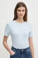 Bavlněné tričko Tommy Hilfiger bílá barva, WW0WW40587