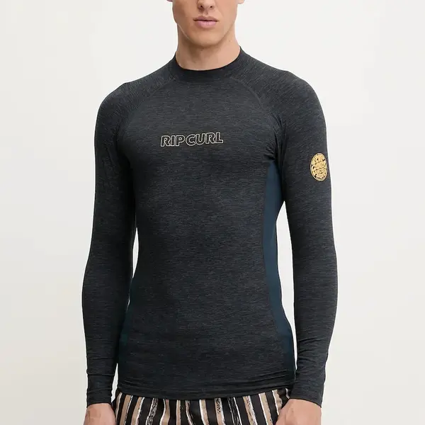 Plavecké tričko s dlouhým rukávem Rip Curl černá barva
