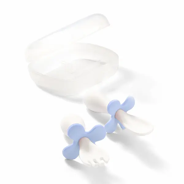 Babyono Ergonomická sada dětského příboru - bílá, modrá