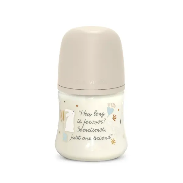 Suavinex Wonderland Kojenecká láhev průtok S 0m+ 150 ml 1 ks krémová