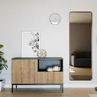 Komoda Lanzzi 120 Barva korpusu: Černá, Dveře: Dub-Artisan