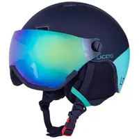 Laceto TEMPESTA VISOR Lyžiarska prilba, tmavo modrá, veľkosť