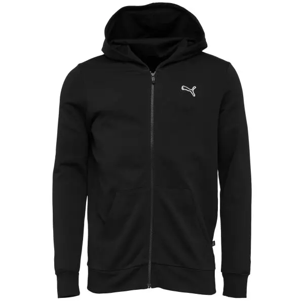 Puma BETTER ESENTIALS FULL ZIP HOODEI FR Pánska mikina, čierna, veľkosť