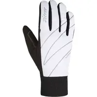 Ziener UNICA W Dámske rukavice na bežky, biela, veľkosť