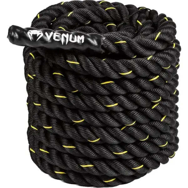 Venum CHALLENGER BATTLE ROPE Posilňovacie lano, čierna, veľkosť