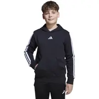 adidas ESSENTIALS 3- STRIPES Detská  mikina, čierna, veľkosť