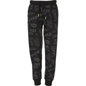 Lewro CHANDER Detské tepláky, čierna, veľkosť 128-134