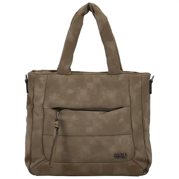 Dámska kabelka do ruky tmavo béžová - Coveri Natani