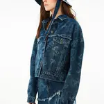 Bunda Trendyol - modrá - Regular fit