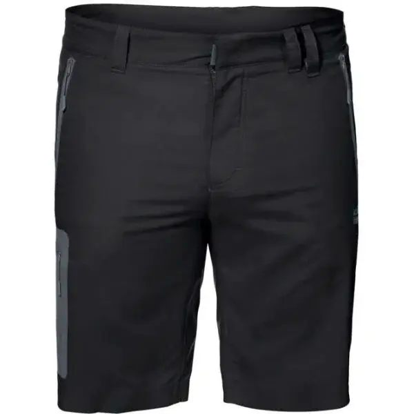 Jack Wolfskin ACTIVE TRACK SHORTS Pánske outdoorové kraťasy, čierna, veľkosť