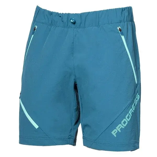 PROGRESS GENIA SHORTS Dámske outdoorové kraťasy, tyrkysová, veľkosť