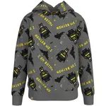 LEGO&reg; kidswear CARDIGAN W. HOOD Chlapčenská mikina, tmavo sivá, veľkosť