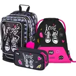 BAAGL 3 SET TENISKY Dievčenský funkčný set, čierna, veľkosť