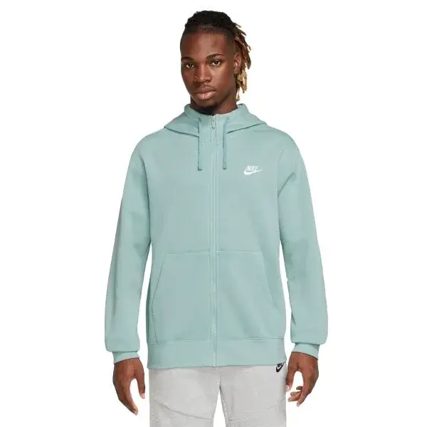 Nike NSW CLUB HOODIE FZ BB M Pánska mikina, svetlo zelená, veľkosť XXL