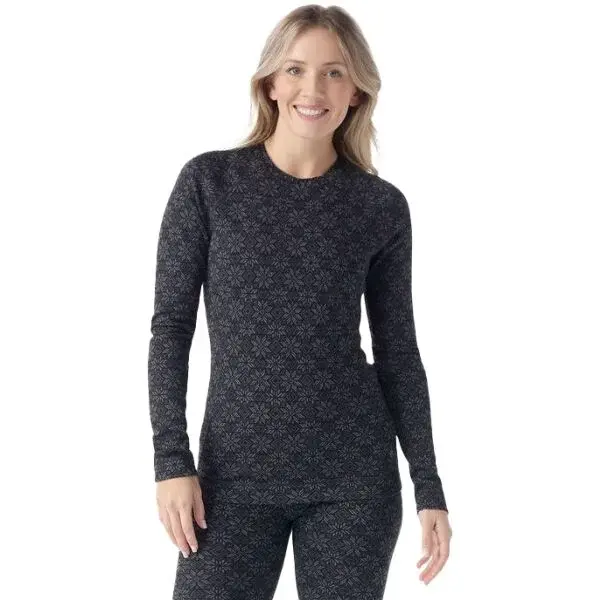 Smartwool W CLASSIC THERMAL MERINO BL CREW BOXED Dámske tričko, čierna, veľkosť