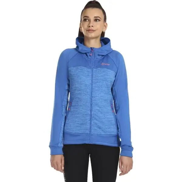 KILPI LAYANA Dámska mikina, modrá, veľkosť