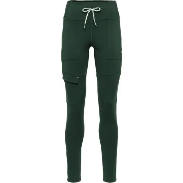 KARI TRAA ANELIE TIGHTS Dámske športové legíny, tmavo zelená, veľkosť