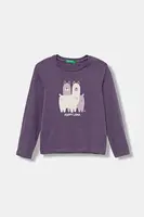 Detská bavlnená košeľa s dlhým rukávom United Colors of Benetton