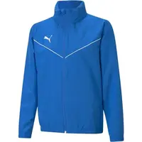 Puma TEAMRISE ALL WEATHER JKT JR Chlapčenská bunda, modrá, veľkosť