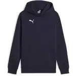 Puma TEAMGOAL CASUALS HOODY JR Detská mikina, tmavo modrá, veľkosť