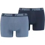 Puma BASIC BOXER 2P Pánske boxerky, svetlomodrá, veľkosť