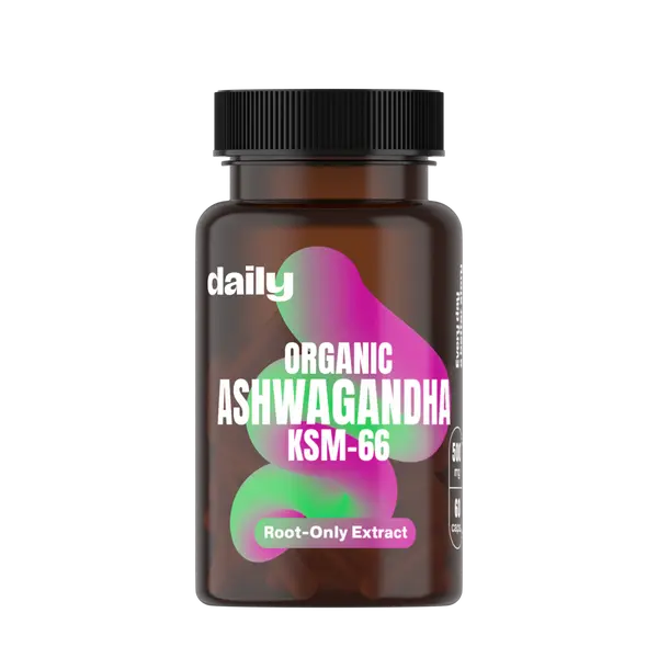 DAILY Organic Ashwagandha KSM-66 60 kapslí