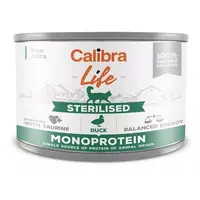 Calibra Cat Life konzerva Sterilised Duck Monoprotein 200 g