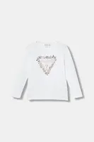 Dětské tričko Guess bílá barva, K5BI08 J1314