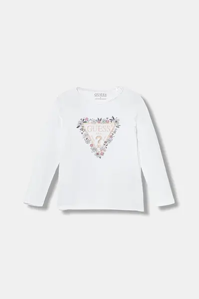 Dětské tričko Guess bílá barva, K5BI08 J1314
