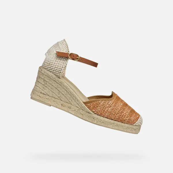 Light brown women's sandals Geox Gelsa Low - Women's