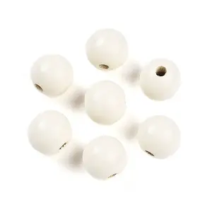 Painted Natural Wood Beads
