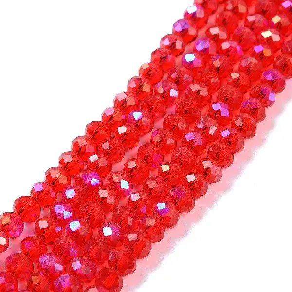 Electroplate Glass Beads Strands