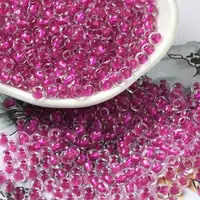 6/0 Transparent Inside Colours Glass Seed Beads