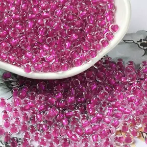 6/0 Transparent Inside Colours Glass Seed Beads