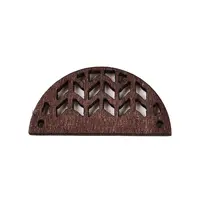 Poplar Wood Laser Cut Half Round Links Connectors