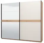 Posuvná šatní skříň se zrcadlem 245 vanya-dub artisan/béžová -
