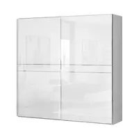 Dvoudveřová posuvná skříň tiana š.230cm-bílá - základní