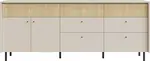 Široká komoda ii zayda - béžová/dub olejovaný