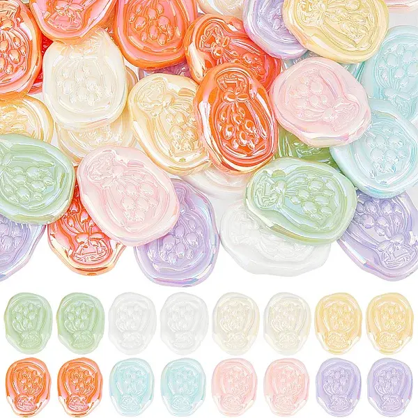 50Pcs Opaque Acrylic Beads