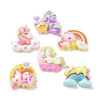 Unicorn Rainbow Cloud Opaque Resin Decoden Cabochons