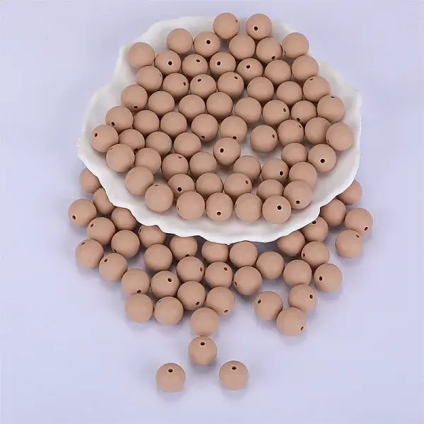 Round Silicone Focal Beads