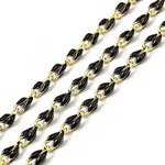 Brass Enamel Curb Chains