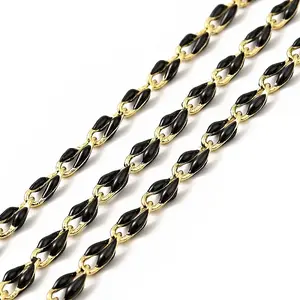 Brass Enamel Curb Chains