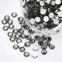 Glass Flat Back Rhinestone Cabochons