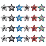 24Pcs 6 Colors Star Cloth Sequin Patches