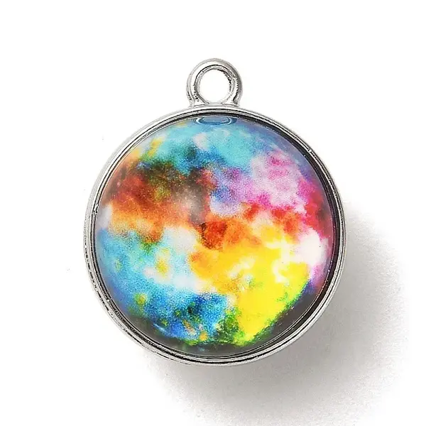 Galaxy Theme Luminous Glass Ball Pendants